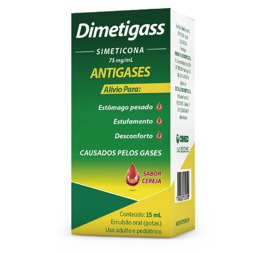 Dimetigass 75mg/ml Emulsão de Uso Oral Frasco Gotejador 15ml