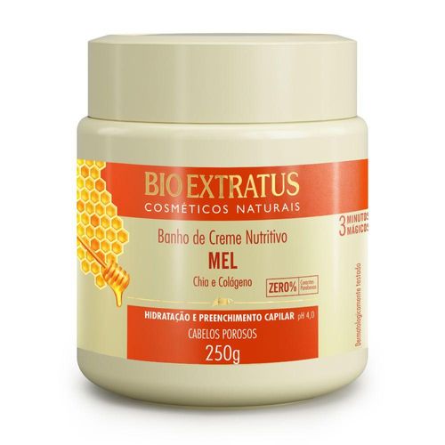 Banho de Creme Nutritivo Mel Hidratação Bio Extratus 250g