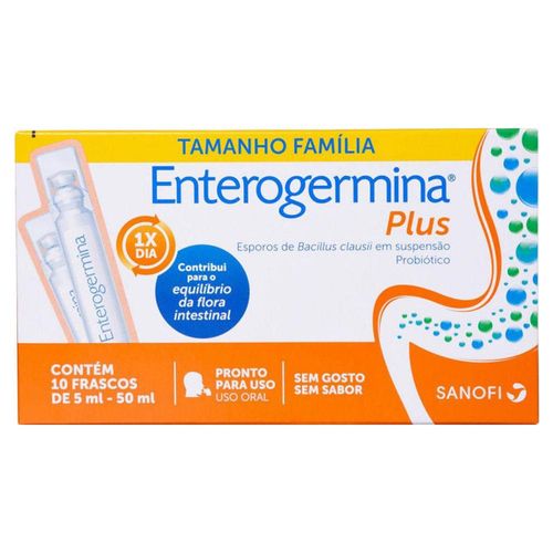 Enterogermina 2Bcfu/5ml Suspensão de Uso Oral com 10 Flaconetes com 5ml