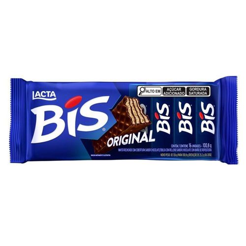 Chocolate Lacta Bis Ao Leite 100.8g