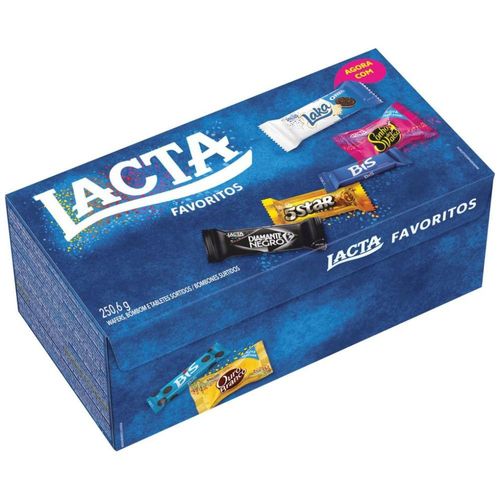 Caixa com Bombons Lacta Sortidos Favoritos 250.6g