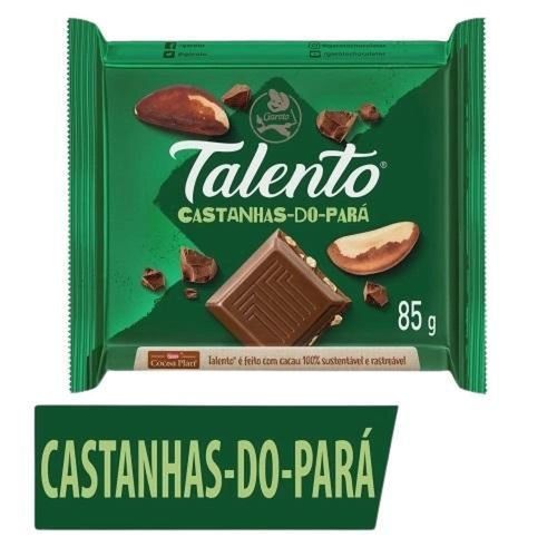 Garoto Chocolate Talento Castanha do para 85g