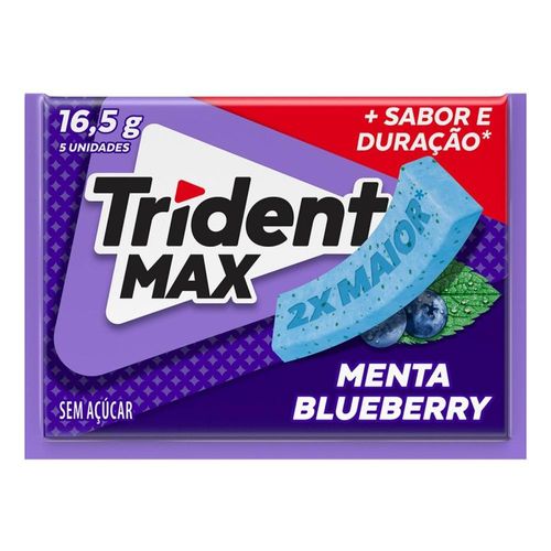 Trident Max Goma de Mascar Menta Blueberry 16,5g