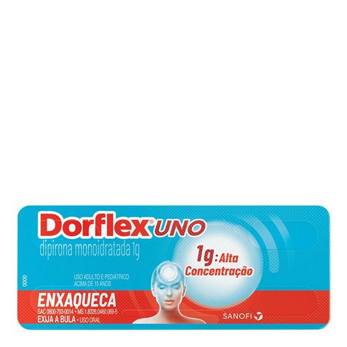 Dorflex Uno 1g com 4 Comprimidos