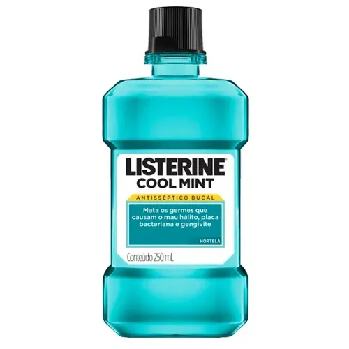 Enxaguante Bucal Antisséptico Zero Álcool Menta Suave Listerine Tartar Control Frasco 250ml