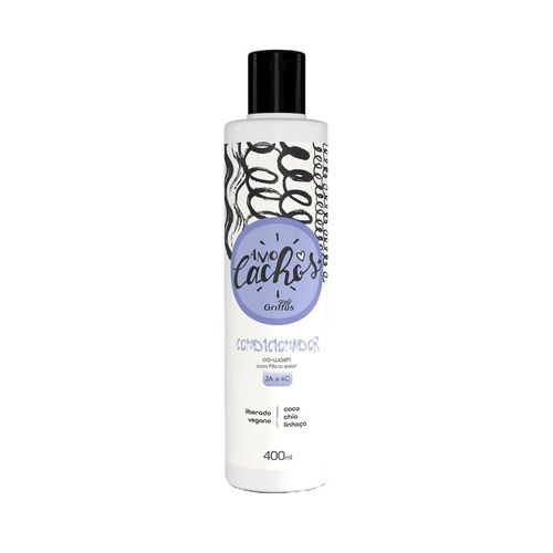 Condicionador Amo Cachos Baixo Poo Coco Chia Linhaça 400ml