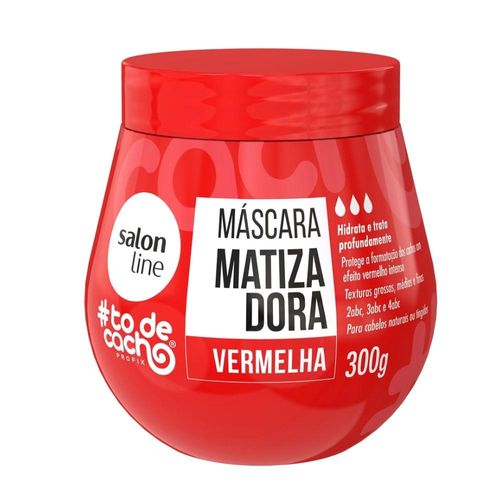 Máscara de Hidratação Matizadora Salon Line Todecacho Vermelha 300g