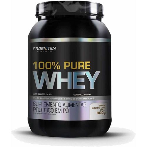 100% Pure Whey Pó Iogurte com Coco 900g