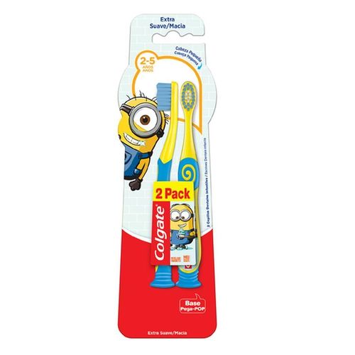 Escova Dental Colgate Minions 2 a 5 Anos com 2 Unidades