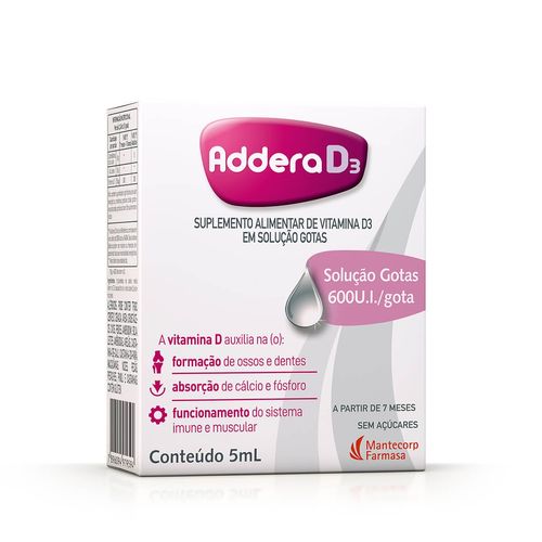 Vitamina D3 600UI Addera D3 5ml