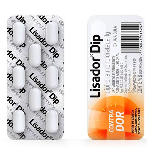Lisador Dip 1g com 8 Comprimidos