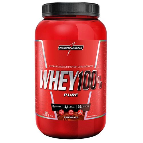 Whey 100% Integralmédica Pure Sabor Chocolate 907g