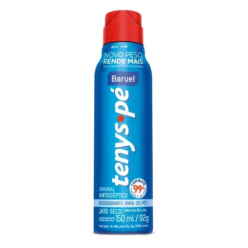 Talco Jato Seco Tenys Pé Baruel Original 150ml