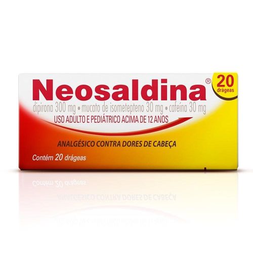 Neosaldina 30mg + 300mg + 30mg com 2 Blísteres com 10 Drágeas