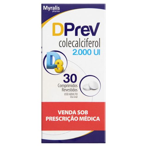 Dprev 2.000UI com 30 Comprimidos Revestidos