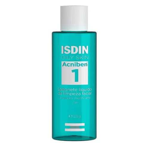 Sabonete Líquido de Limpeza Facial Acniben 1 Isdin Oily Skin 208g