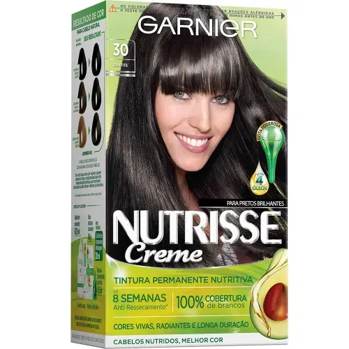 Coloração Permanente Nutrisse Cor 30 Grafite com 1 Unidade