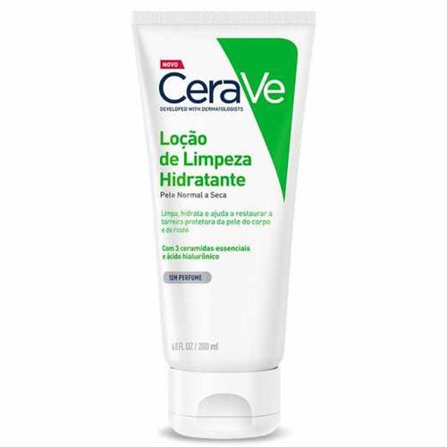 Loção de Limpeza Hidratante CeraVe Pele Normal a Seca 200ml
