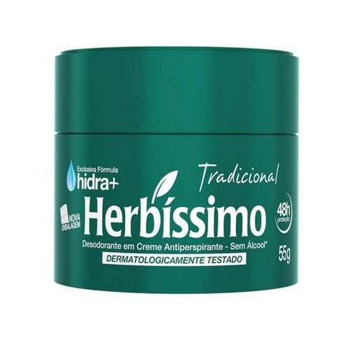 Desodorante Herbíssimo Creme Antiperspirante Talco 55g