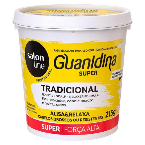 Alisante Capilar Salon Line Guanidina Super Cabelos Grossos e Resistentes 215g