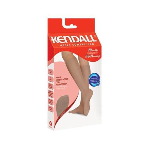 Meia-Calça Feminina de Média Compressão 3/4 Cor Mel com Ponteira Tamanho G Kendall com 1 Unidade