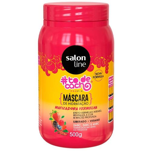 Maionese Capilar Matizadora Vermelha Salon Line To de Cacho 500g