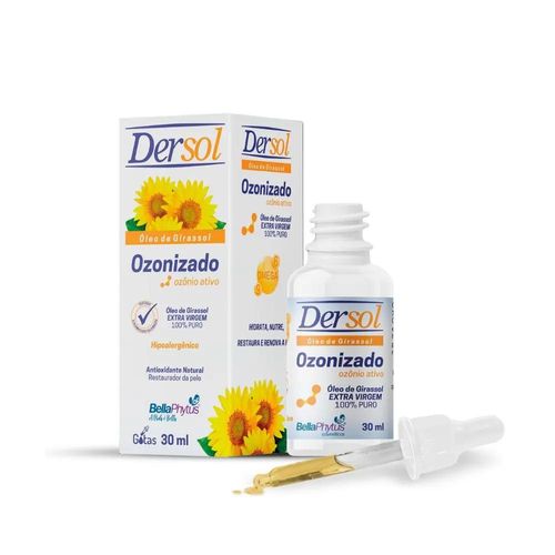 Dersol Óleo De Girassol Extra Virgem Ozonizado 30ml