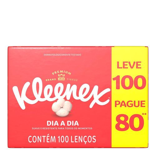 Lenço de Papel Kleenex Box com 100 Folhas