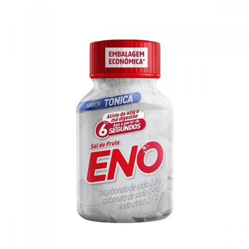 Sal de Frutas Eno Pó Efervescente de Uso Oral Sabor Tônica Frasco 100g