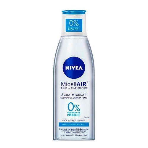 Água Micelar Nivea MicellAIR Solução de Limpeza 7 em 1 200ml