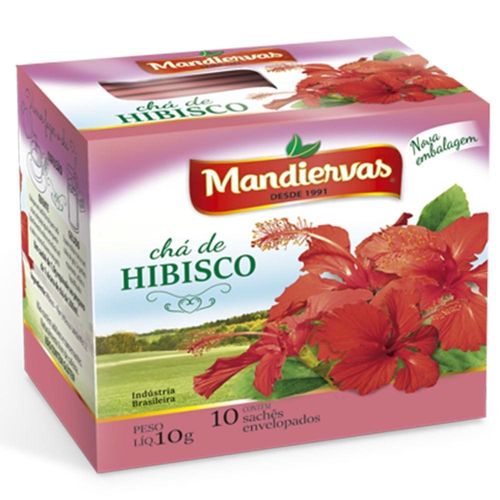 Chá Hibisco Sachê Mandiervas 10g