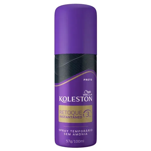 Spray Retoque de Raiz Koleston Preto 100ml