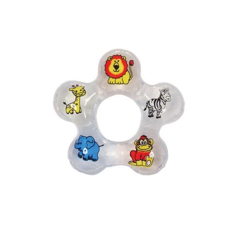 Mordedor e Massageador de Gengivas para Bebês Água Bolinha de Animais Vila Toy com 1 Unidade