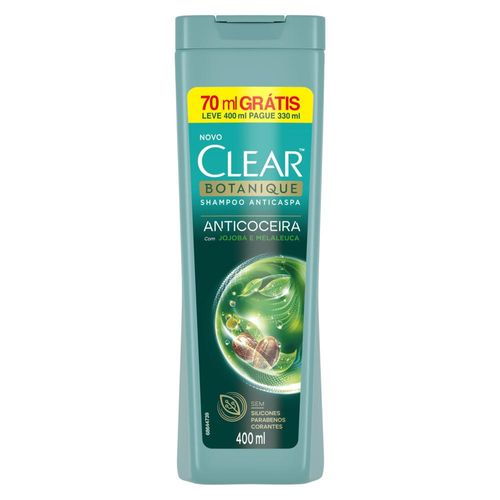 Shampoo Anticaspa Clear Botanique Anticoceira 400ml