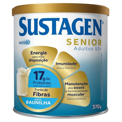 Complemento Alimentar Sustagen Senior Adultos 50+ Sabor Baunilha 370g