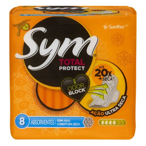Absorvente Sym Com Abas Seca 8 Unidades