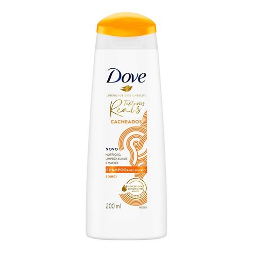 Shampoo Dove Texturas Reais Cabelos Cacheados 200ml