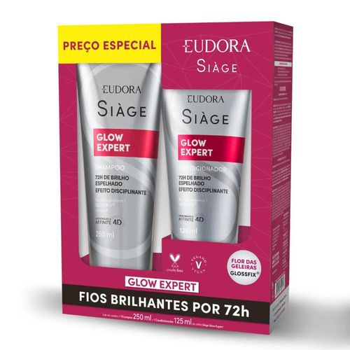 Kit Siàge Eudora Glow Expert com Shampoo 250ml + Condicionador 125ml