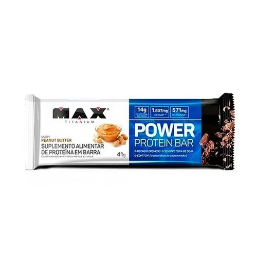 Barra Proteíca Power Protein Max Titanium Sabor dark Chocolate 41g