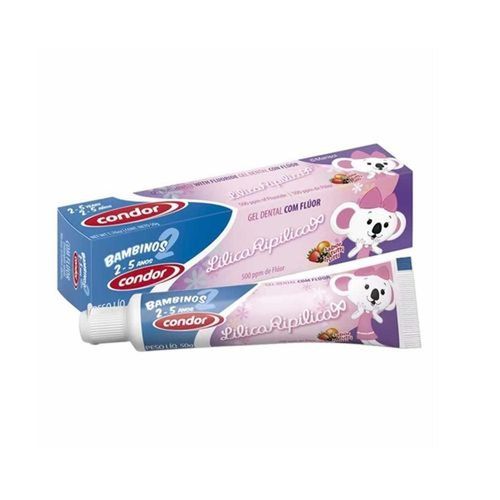 Gel Dental Sem Flúor Lilica Ripilica Baby Condor 50g