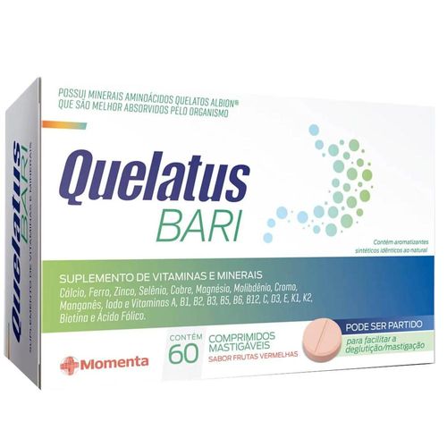 Quelatus Bari com 60 Comprimidos Mastigáveis