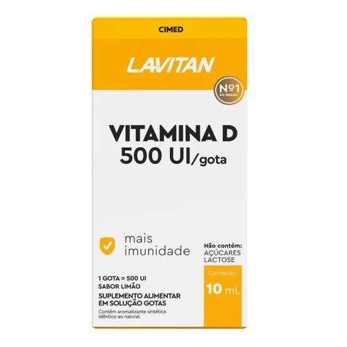 Lavitan Vitamina D 500UI Solução Gotas 10ml