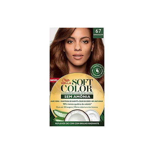 Coloração Soft Color Wella 67 Chocolate com 1 Unidade