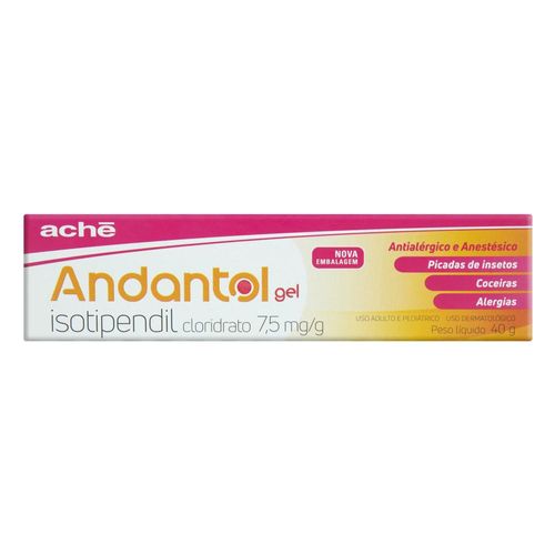 Andantol 7,5mg/g Gel de Uso Dermatológico Bisnaga 40g