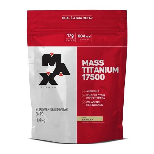 Refil Mass Titanium 17500 Sabor Chocolate Max Titanium 1,4kg