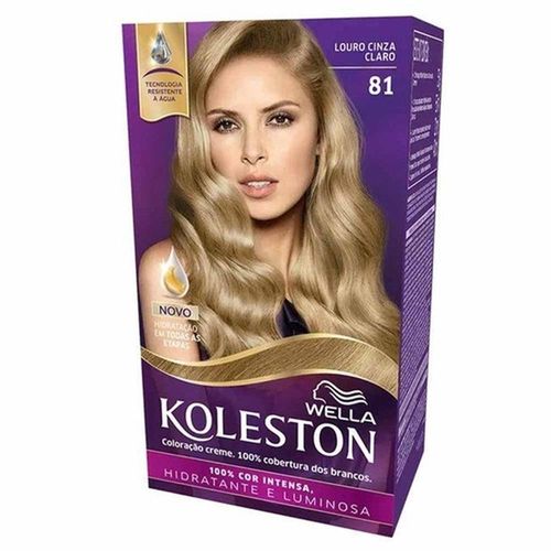 Tintura Koleston N° 81 Louro Cinza Claro com 1 Unidade