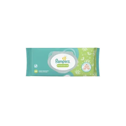 Lenços Umedecidos Pampers Aloe Vera com 48 Unidades