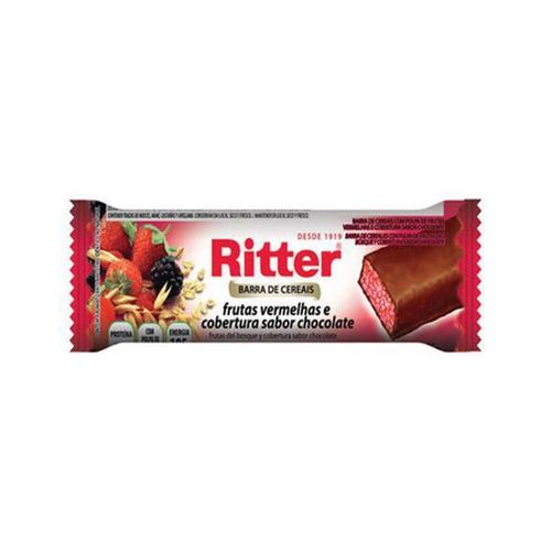 Barra Cereal Ritter Light Frutas Vermelhas Sabor Chocolate 25g