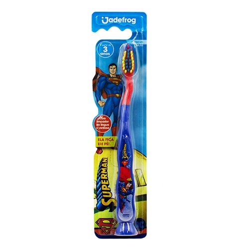 Escova Dental JadePro Superman Macia com Ventosa com 1 Unidade