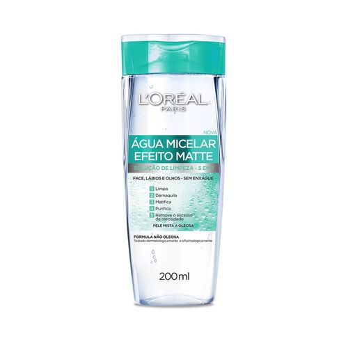 Água Micelar L'Oréal Paris Efeito Matte 200ml